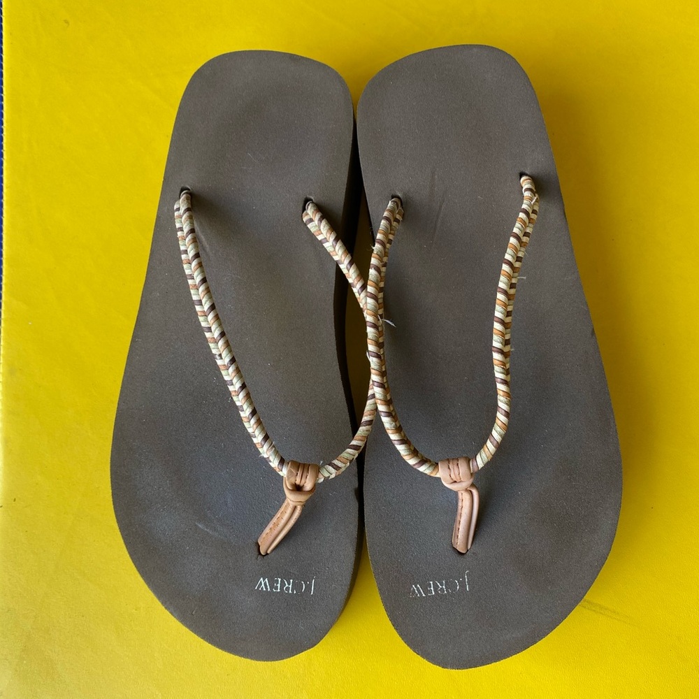 J Crew flip flops size 5